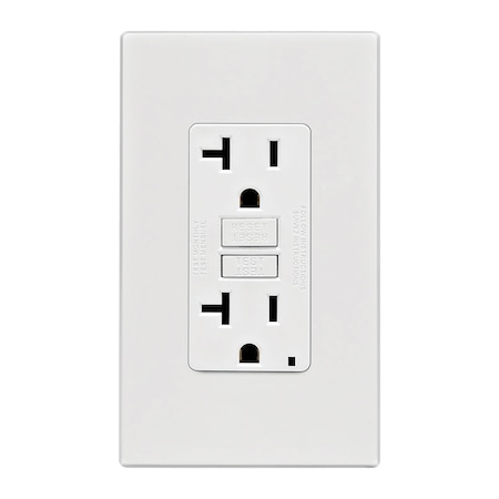 Leviton Leviton 20 amps 125 V White GFCI Outlet 5-20R 1 pk GFNT2-0PW